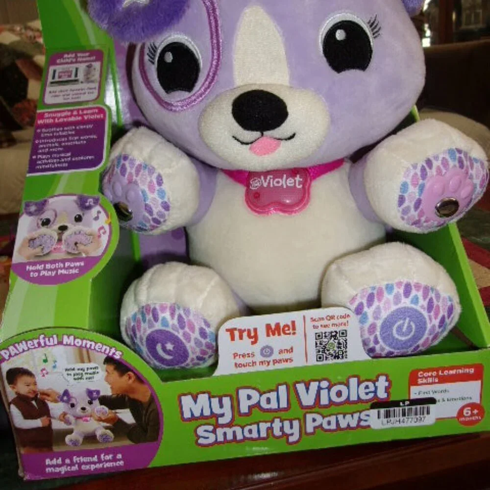 Leapfrog Violet My Pal Smarty Paws Interactive Plush Puppy New